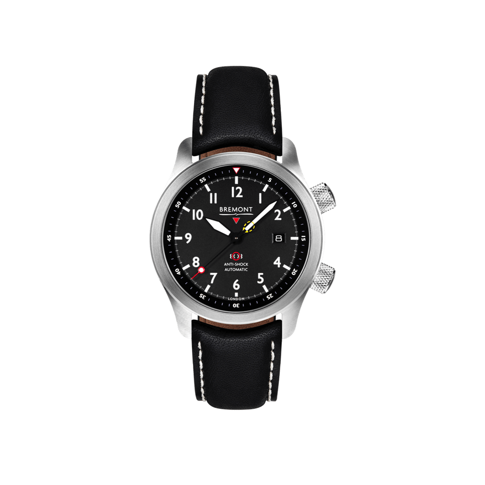 Bremont MBII Black Automatic Stainless Steel 43mm Hardy Brothers Jewellers