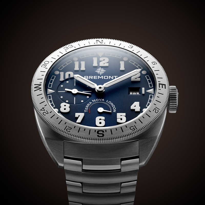 Bremont Terra Nova Blue Automatic Power Reserve Stainless Steel 40.50mm