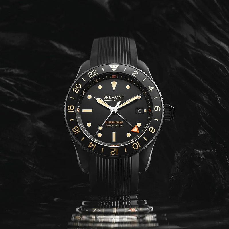 Bremont Supermarine Black Automatic GMT Black DLC 40mm