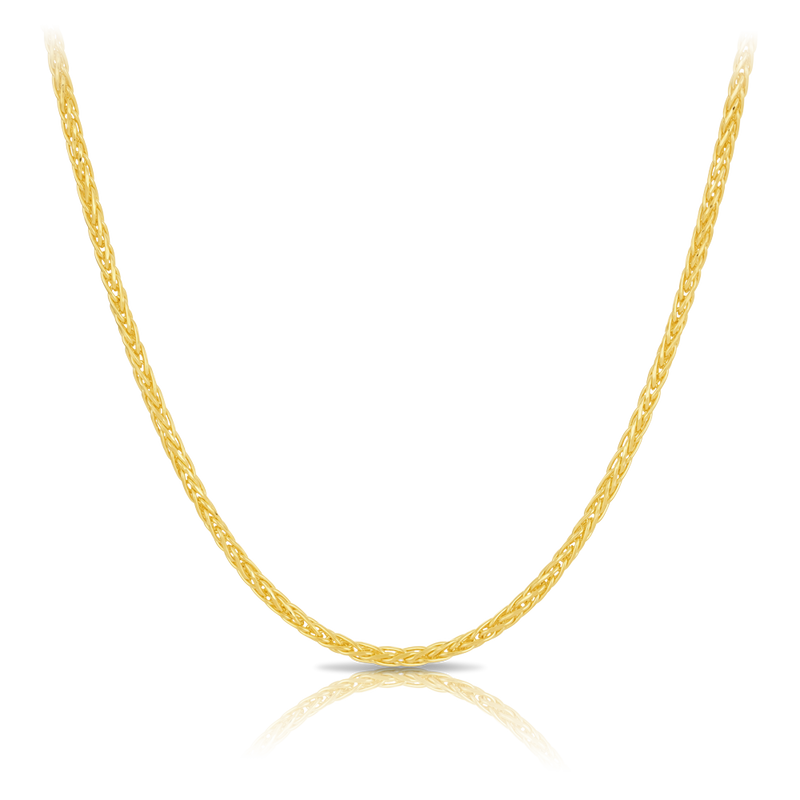 18ct Yellow Gold Wheat Chain