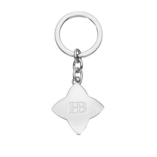 Lotus Keyring in Stainless Steel