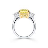 VAULT 7.44ct Yellow Diamond and 1.04ct Diamond Ring in 18ct Yellow and White Gold