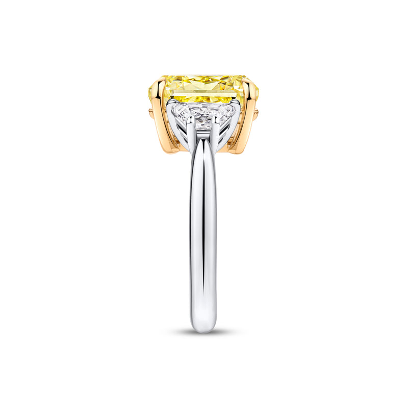 VAULT 7.44ct Yellow Diamond and 1.04ct Diamond Ring in 18ct Yellow and White Gold