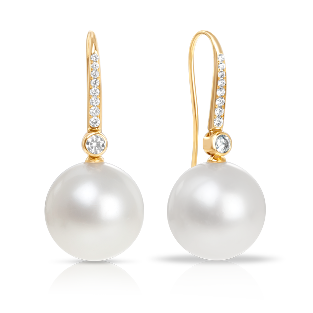 18ct Yellow Gold South Sea Pearl Earring