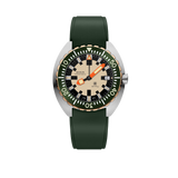 DOXA Army Green Stainless Steel & Bronze Rubber Strap 785.60.031.26