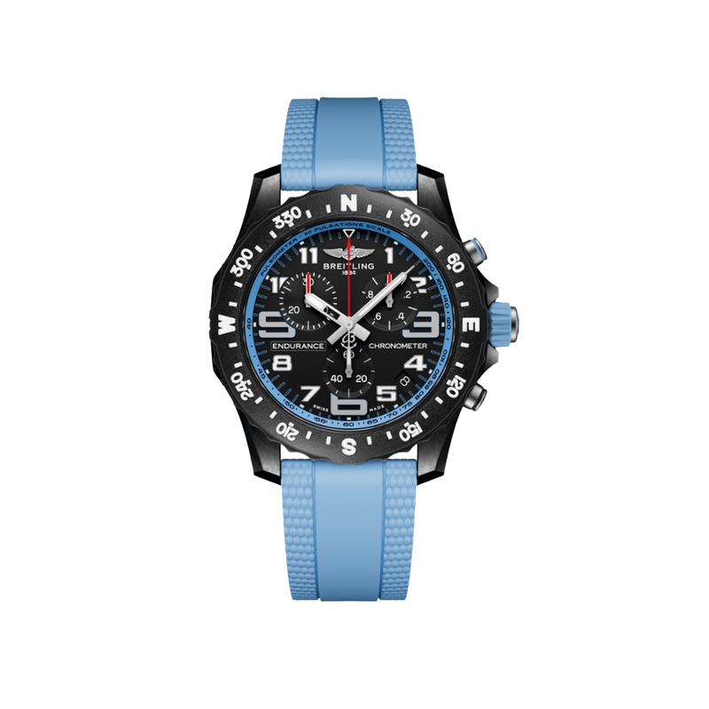 Breitling Endurance Pro Black Quartz Chronograph Breightlight 44.00mm Hardy Brothers Jewellers