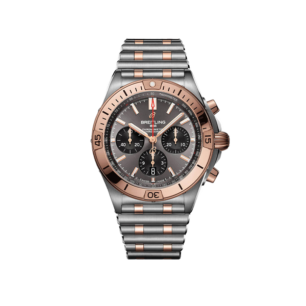 Breitling Chronomat B01 Chronograph Grey Stainless Steel & 18ct Rose Gold 42MM