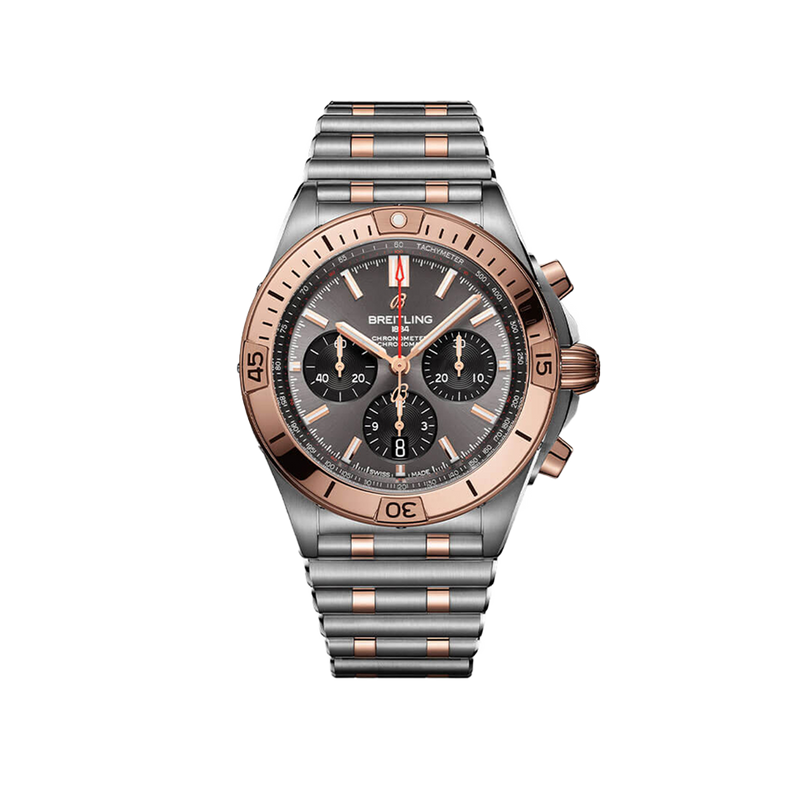 Breitling Chronomat B01 Chronograph Grey Stainless Steel & 18ct Rose Gold 42MM