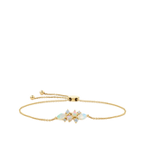 Elysian Diamond and Australian Opal Cluster Bracelet in 18ct Yellow Gold