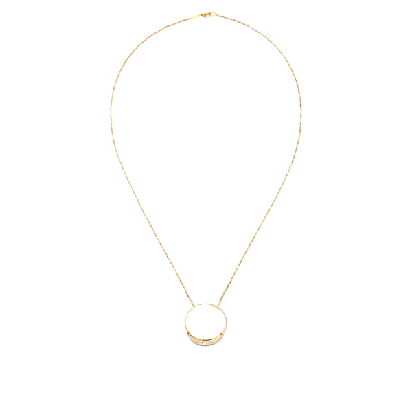 Crescent Pendant in 18ct Yellow Gold