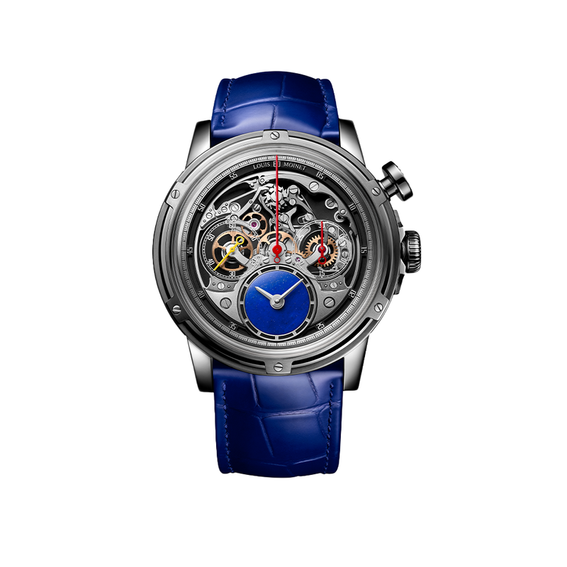 Louis Moinet Memoris Neo Lapis Lazuli Skeleton 47.00mm