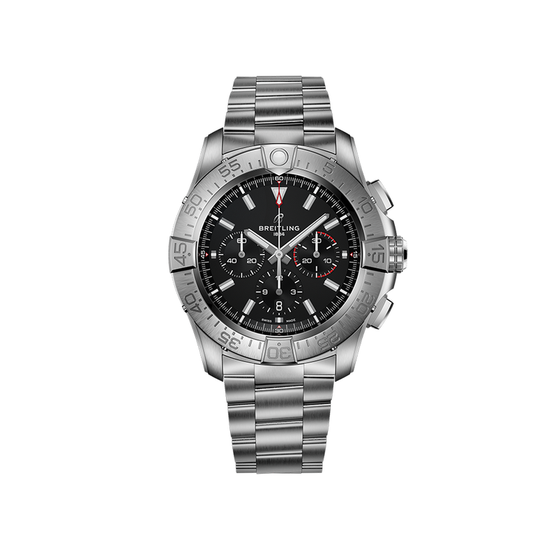 Breitling Avenger Black Automatic Chronograph Stainless Steel 46.00MM