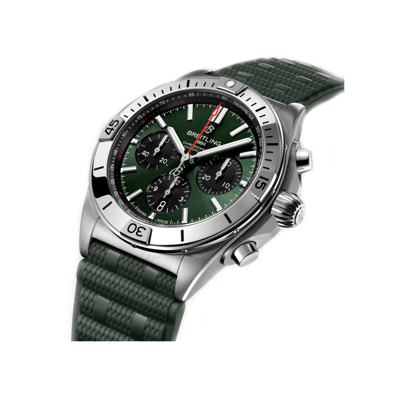 Breitling Chronomat B01 Chronograph Green Stainless Steel 42.00mm