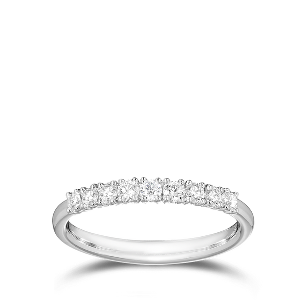 Diamond Anniversary Ring in 18ct White Gold