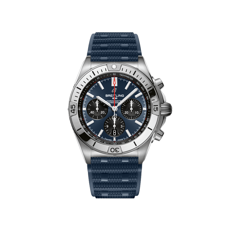 Breitling Chronomat B01 Chronograph Blue Stainless Steel 42.00mm Hardy Brothers Jewellers