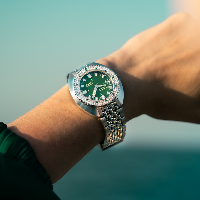 DOXA Sub 200T Diamonds Sea Emerald Watch 804.10D.131.10