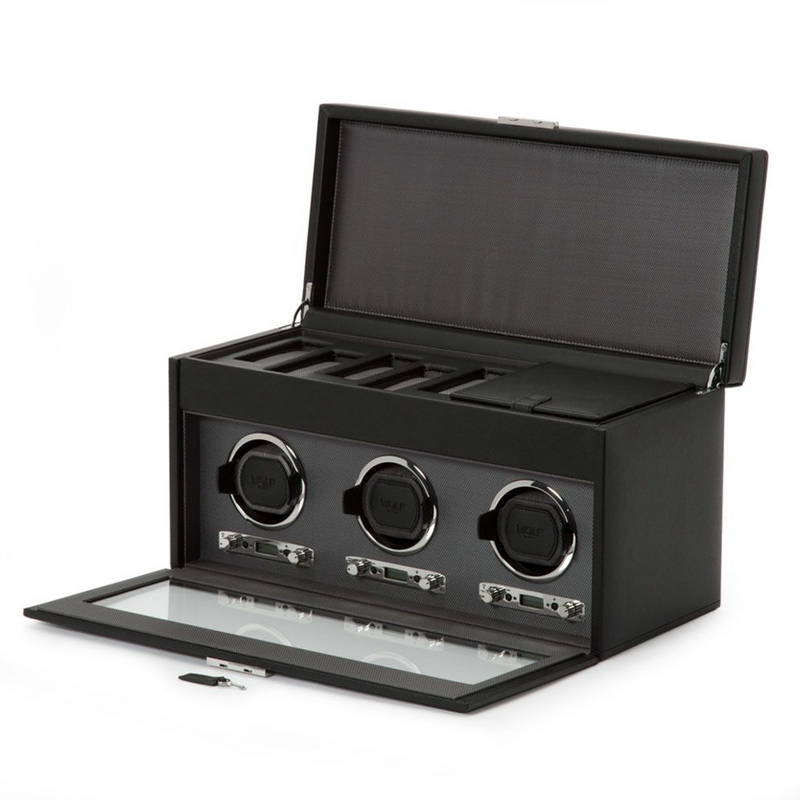 Wolf Viceroy Triple Leather Watch Winder