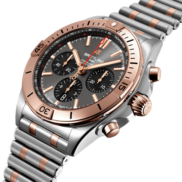 Breitling Chronomat B01 Chronograph Grey Stainless Steel & 18ct Rose Gold 42MM