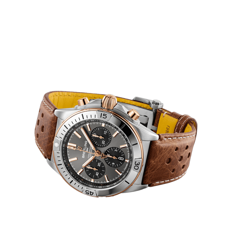 Breitling Chronomat B01 Chronograph Grey Titanium & 18ct Rose Gold 42.00mm