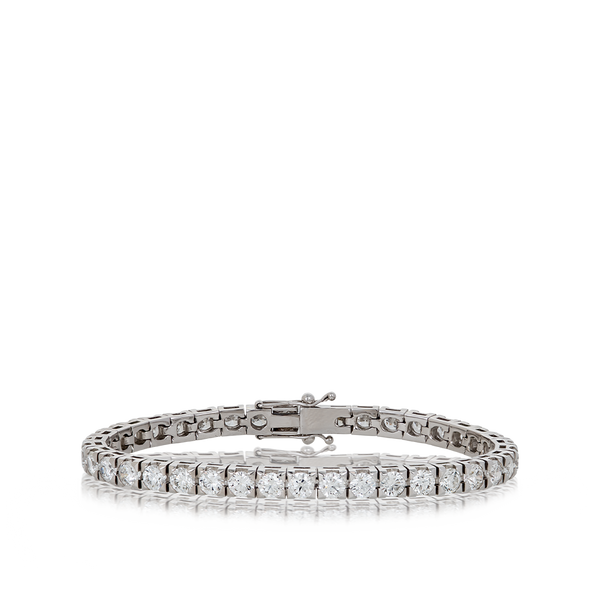 9.75 Carat Diamond Tennis Bracelet in 18ct White Gold