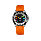 Breitling Superocean Automatic Black Rainbow Stainless Steel 42.00mm