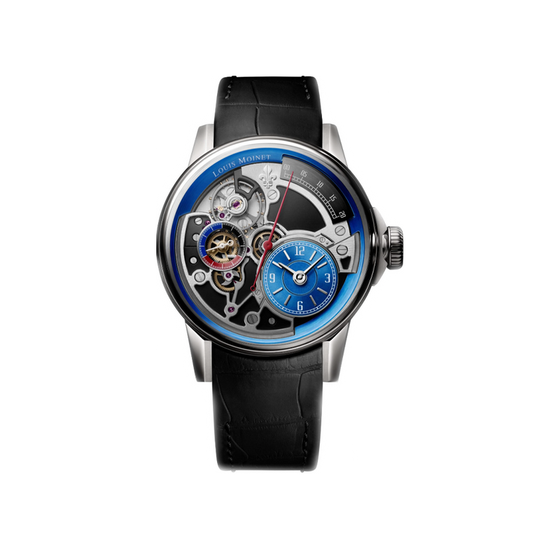 Louis Moinet Tempograph Spirit Blue Skeleton 40.70mm