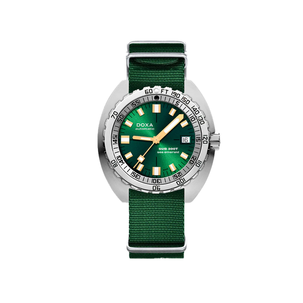 DOXA SUB 300T Sea Emerald Stainless Steel NATO Strap 840.10.131.26-N