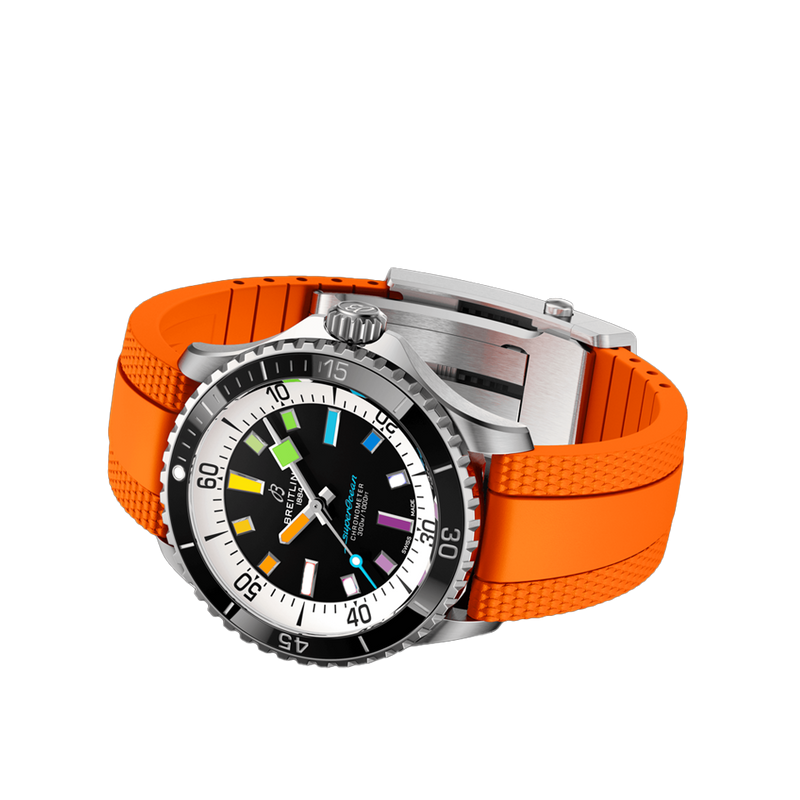 Breitling Superocean Automatic Black Rainbow Stainless Steel 42.00mm