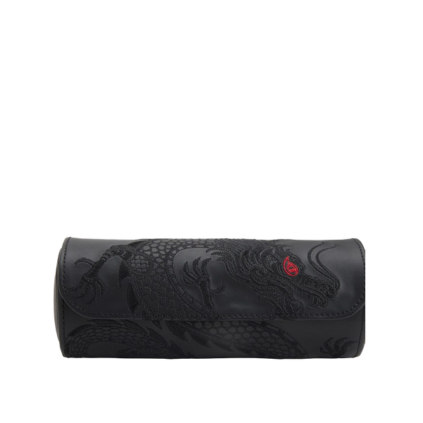 Wolf Year of the Dragon Leather Watch Roll