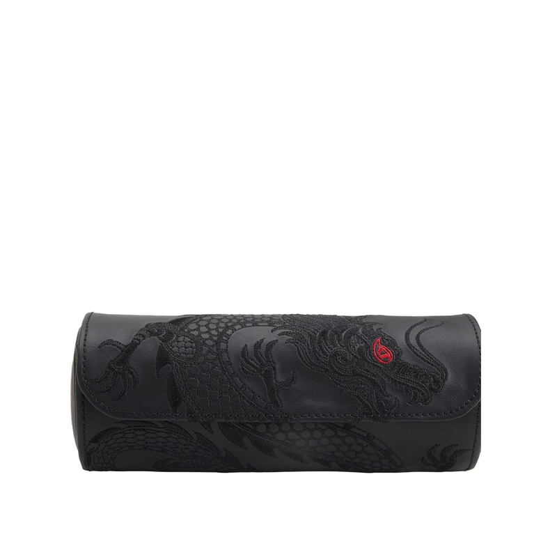 Wolf Year of the Dragon Leather Watch Roll