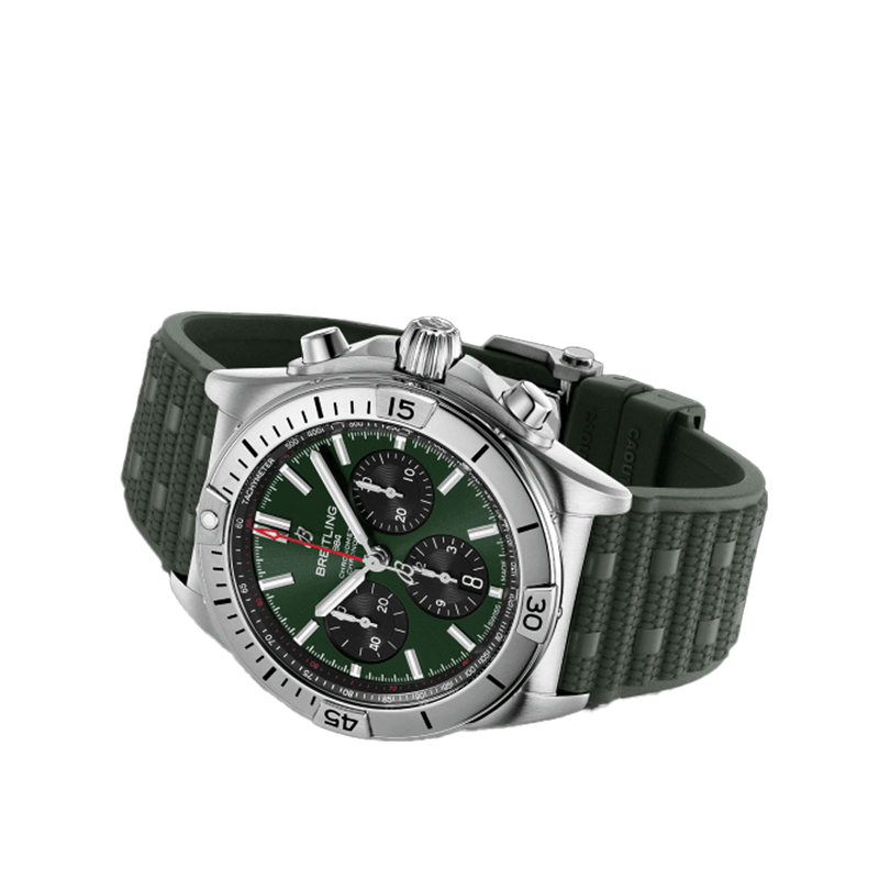 Breitling Chronomat B01 Chronograph Green Stainless Steel 42.00mm