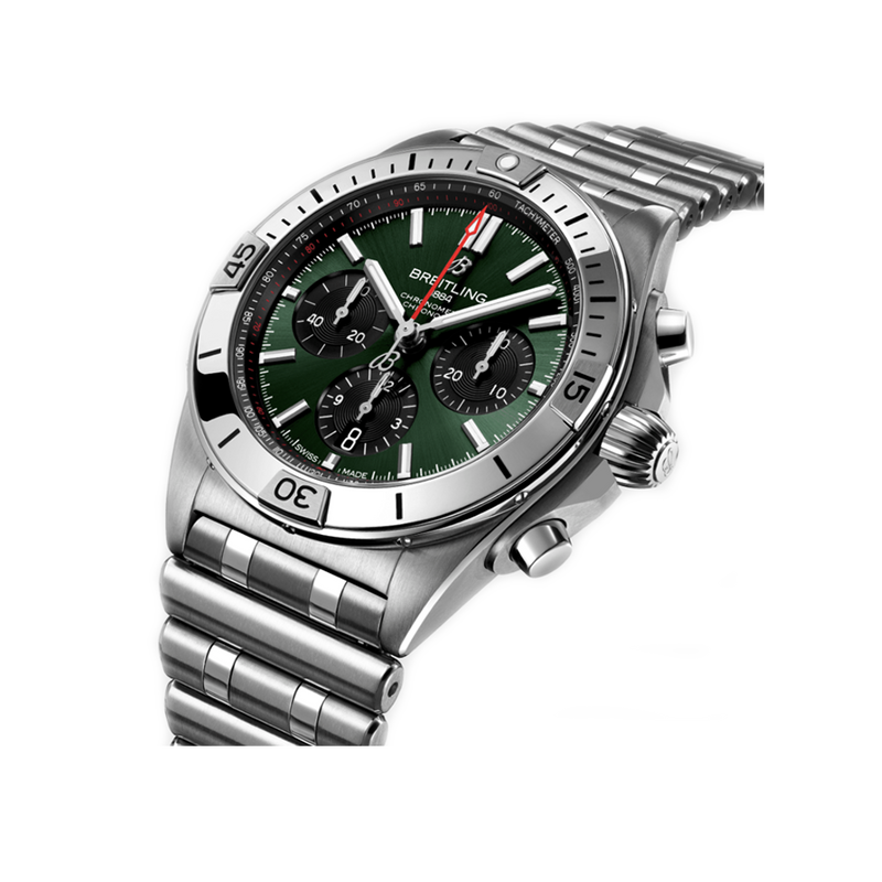 Breitling Chronomat B01 Chronograph Green Stainless Steel 42.00mm