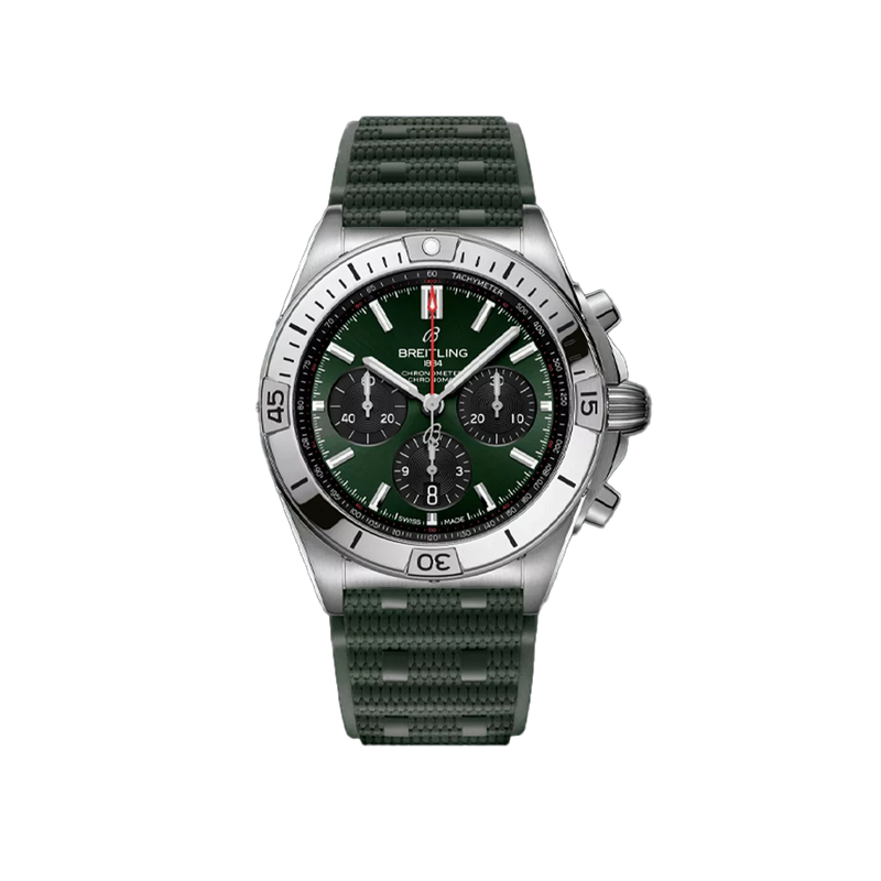 Breitling Chronomat B01 Chronograph Green Stainless Steel 42.00mm