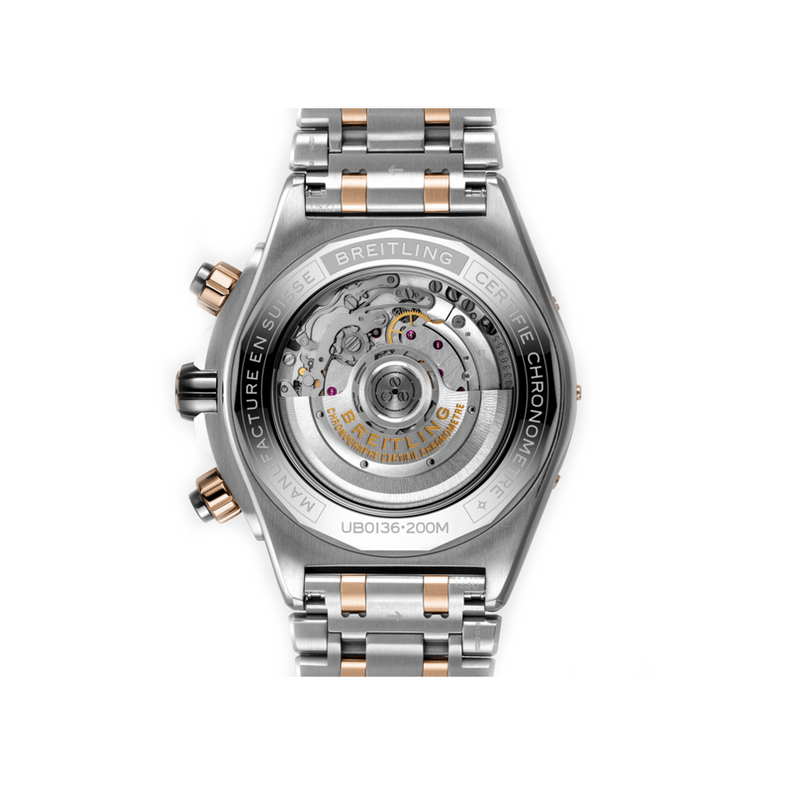 Breitling Super Chronomat Automatic Chronograph Green Stainless Steel and 18ct Rose Gold 44.00mm