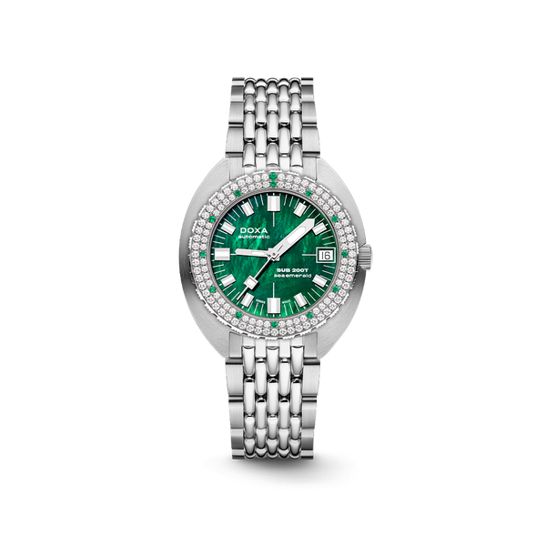 DOXA Sub 200T Diamonds Sea Emerald Watch 804.10D.131.10