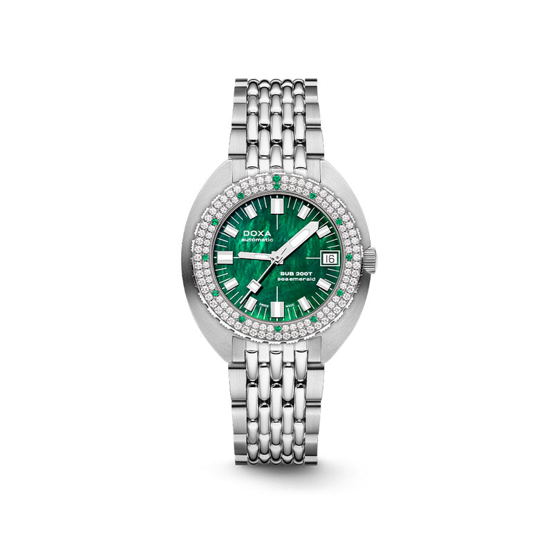 DOXA Sub 200T Diamonds Sea Emerald Watch 804.10D.131.10