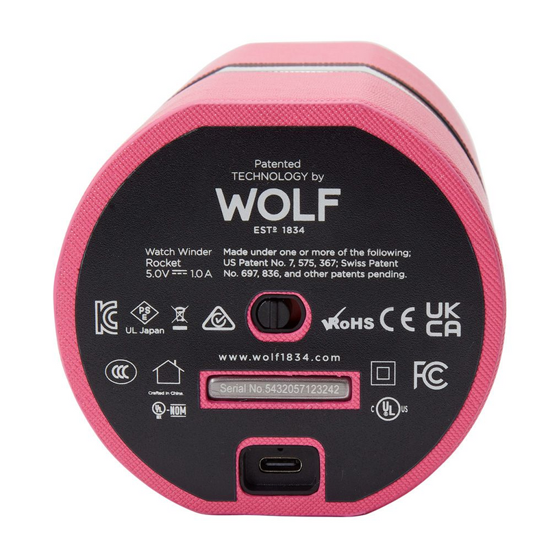 Wolf "The Rocket" Automatic Pink Watch Winder