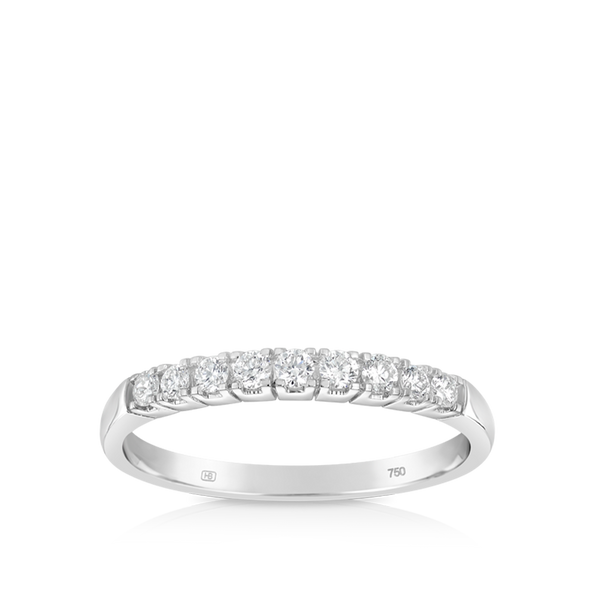 Diamond Band in 18ct White Gold