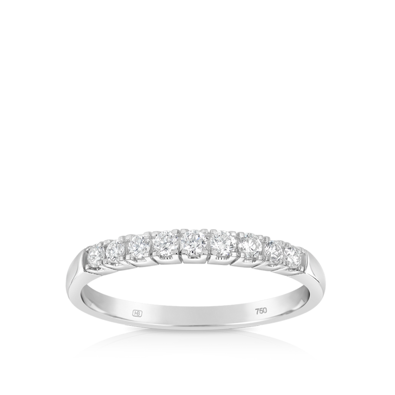 Diamond Band in 18ct White Gold