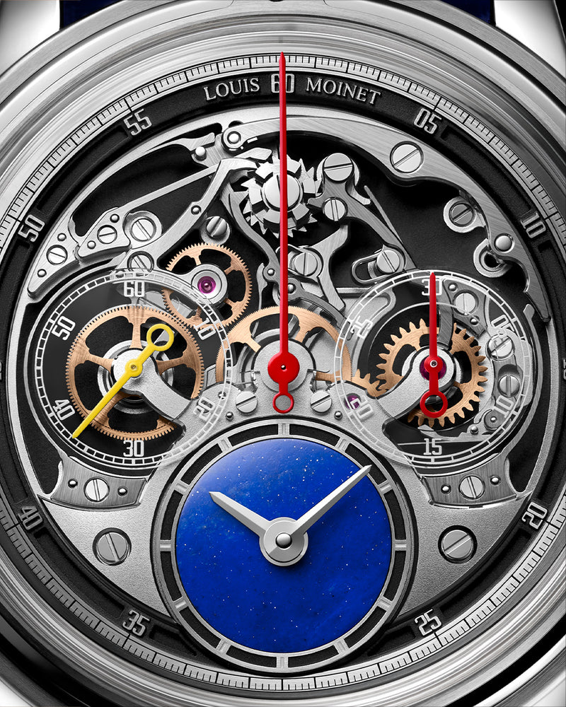 Louis Moinet Memoris Neo Lapis Lazuli Skeleton 47.00mm