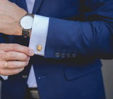 18ct Yellow Gold and Diamond Skull Cufflinks