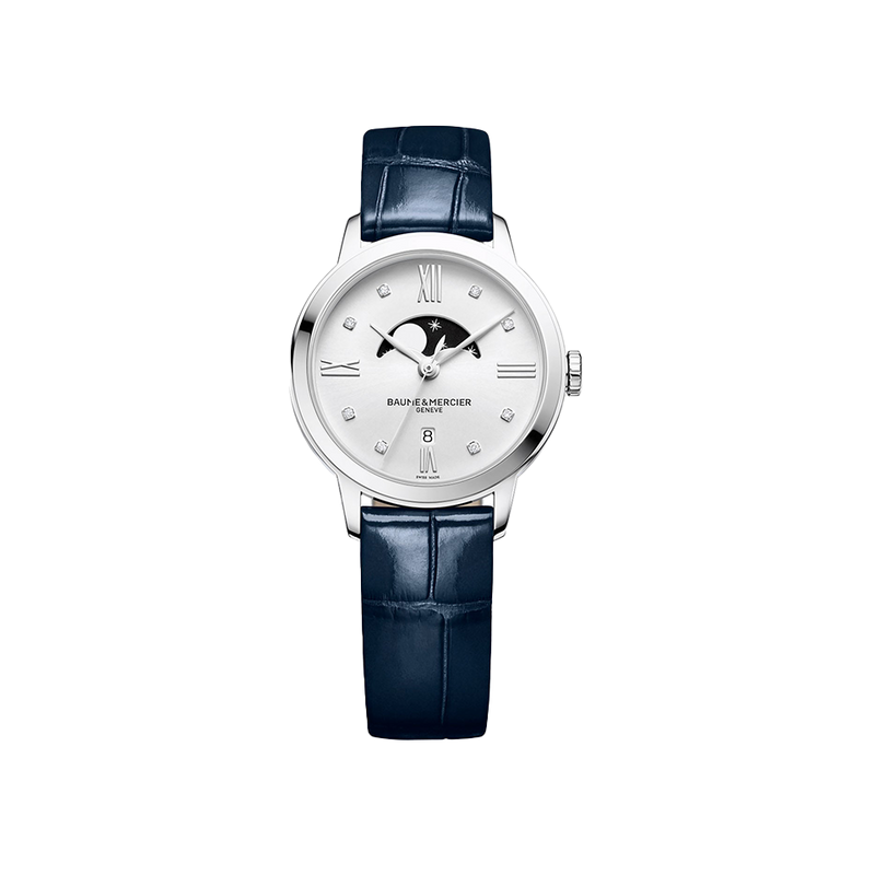 Baume & Mercier Classima Quartz Moon Phase Diamond Women's Watch