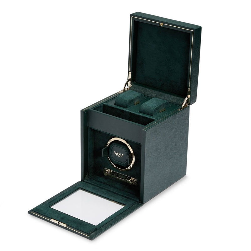 Wolf Brit Racing Green Single Watch Winder