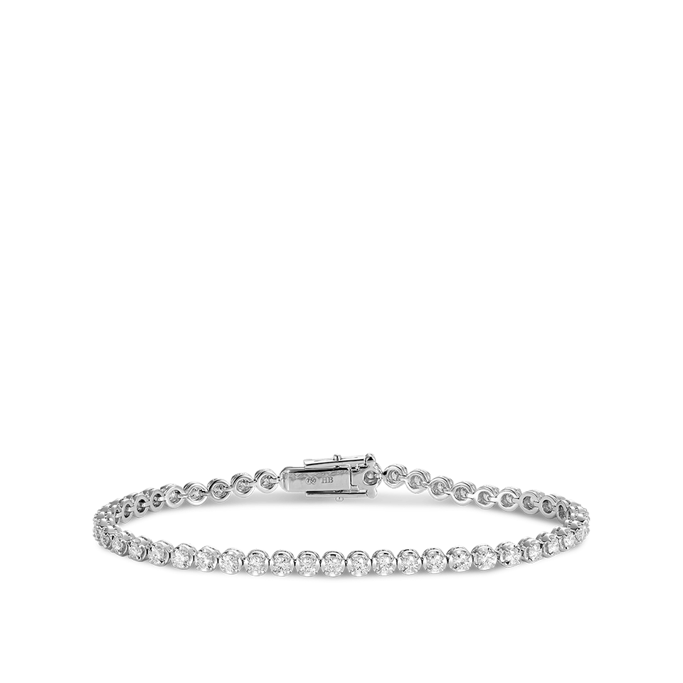 3 Carat Diamond Tennis Bracelet In 18ct White Gold Hardy Brothers