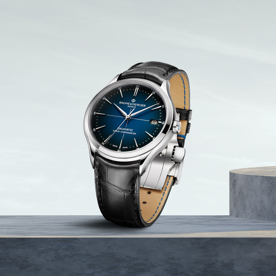 Baume & mercier clifton baumatic cadran bleu hotsell