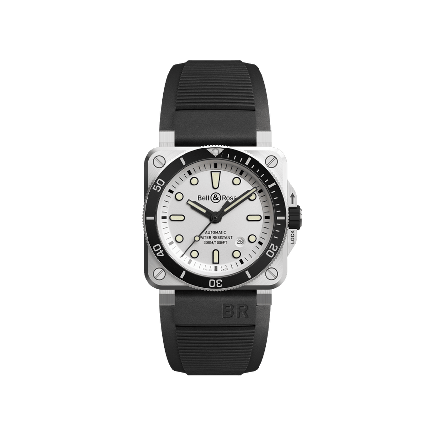 Bell Ross BR 03 92 Diver White Hardy Brothers Jewellers