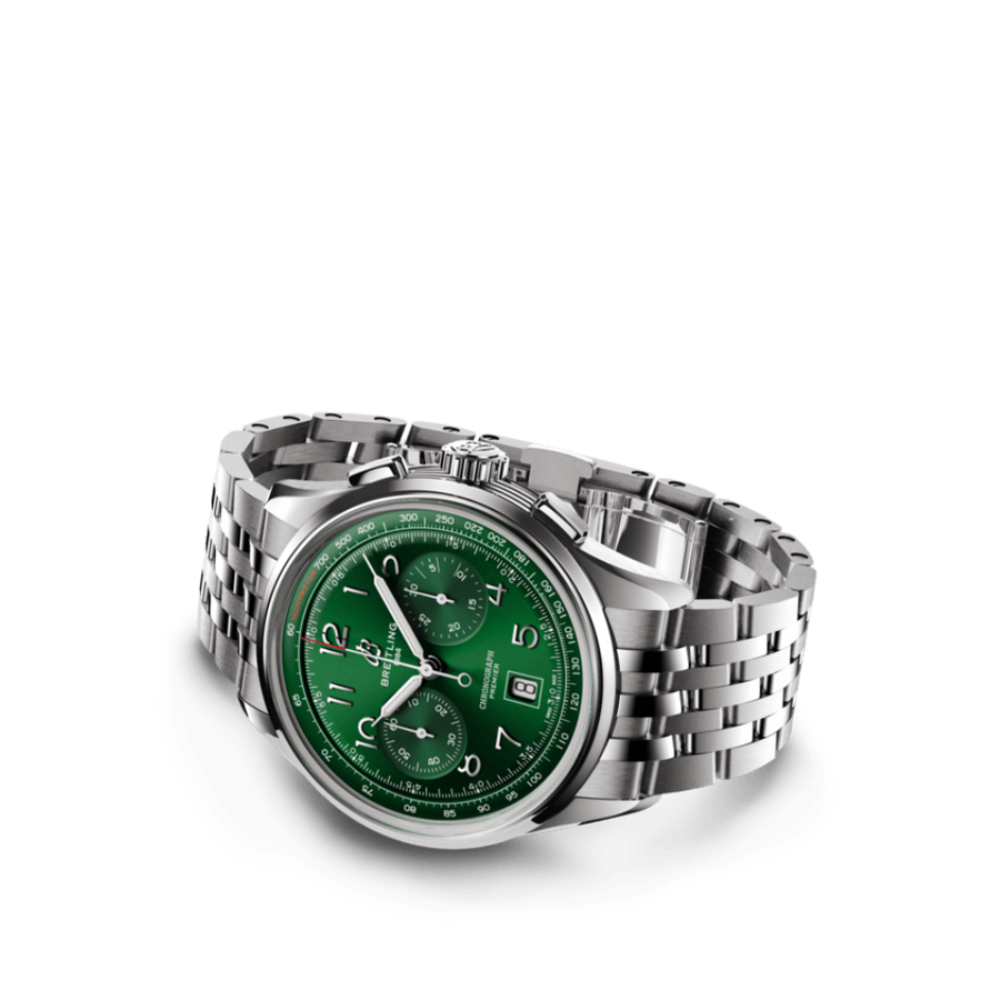 Breitling Premier B01 Chronograph 42 Green Hardy Brothers Jewellers