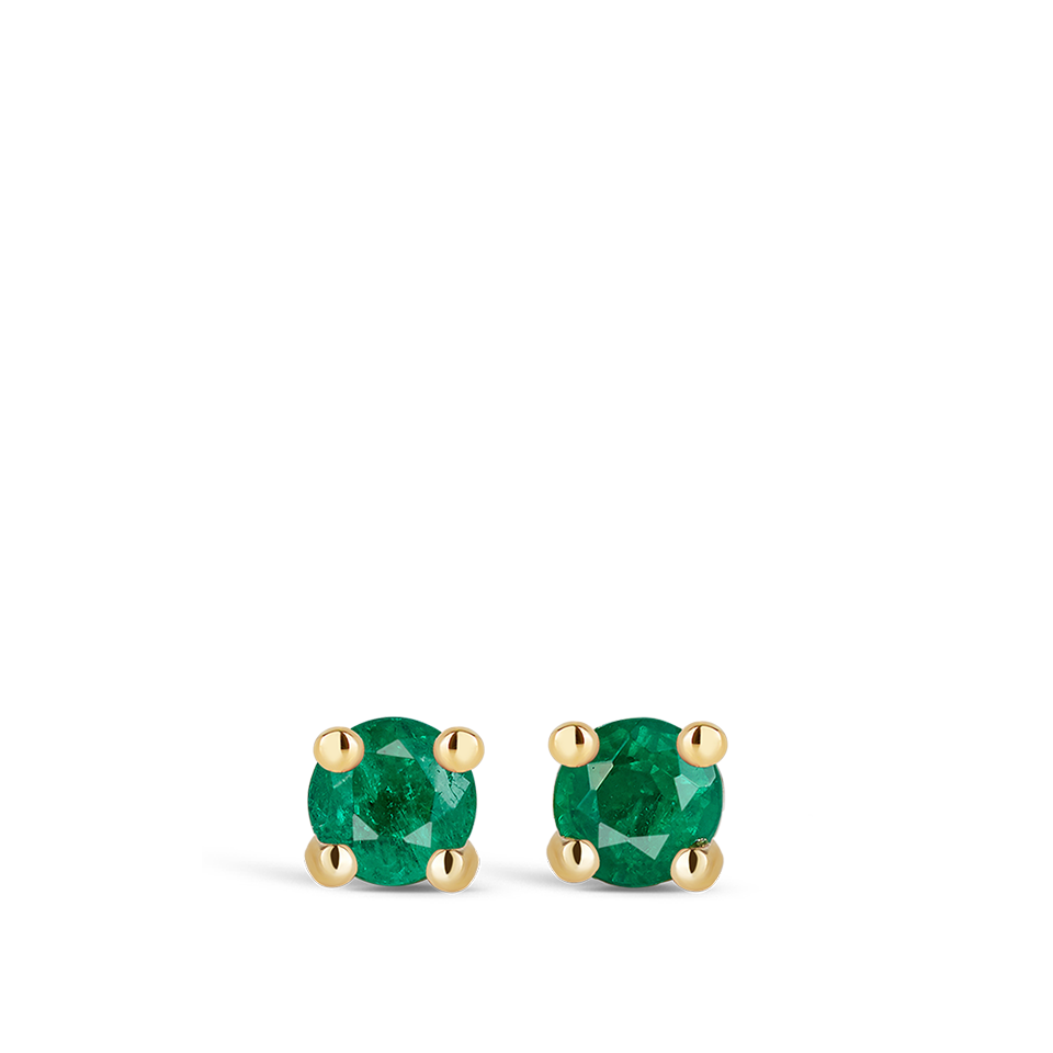 18ct Gold Emerald Earrings - Shop Stud & Hoop Earrings Online – Hardy ...