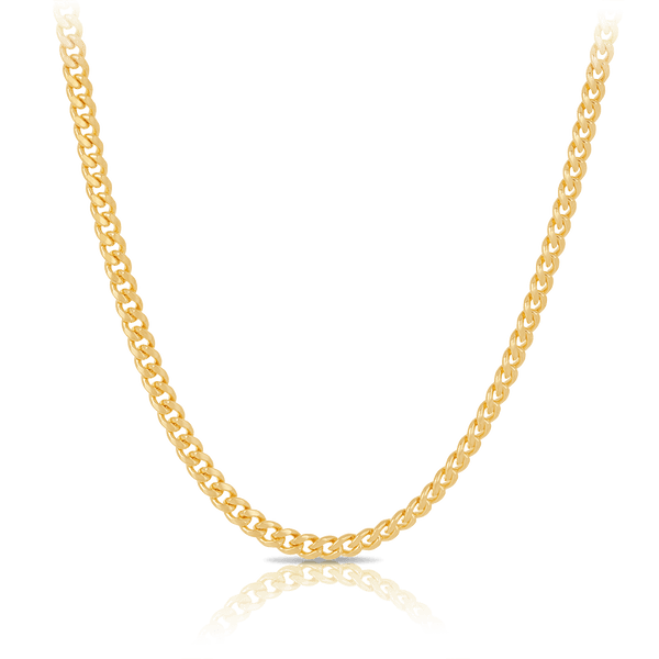 Miami Link Chain Necklace in 18ct Yellow Gold – Hardy Brothers