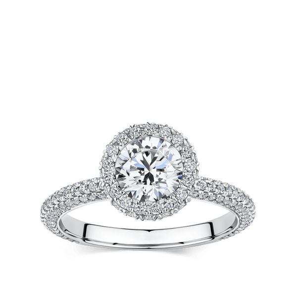 Halo settings for sales round diamonds